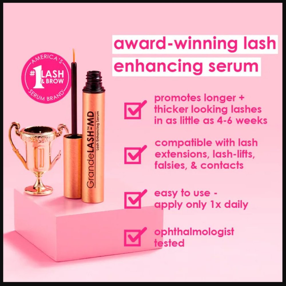 NIB Grande Cosmetics GrandeLASH - MD Lash Enhancing Serum Full Sz 3 Month $68.00 - Picture 3 of 10